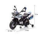 MYTS Kids Bmw Polize Electric Bike White